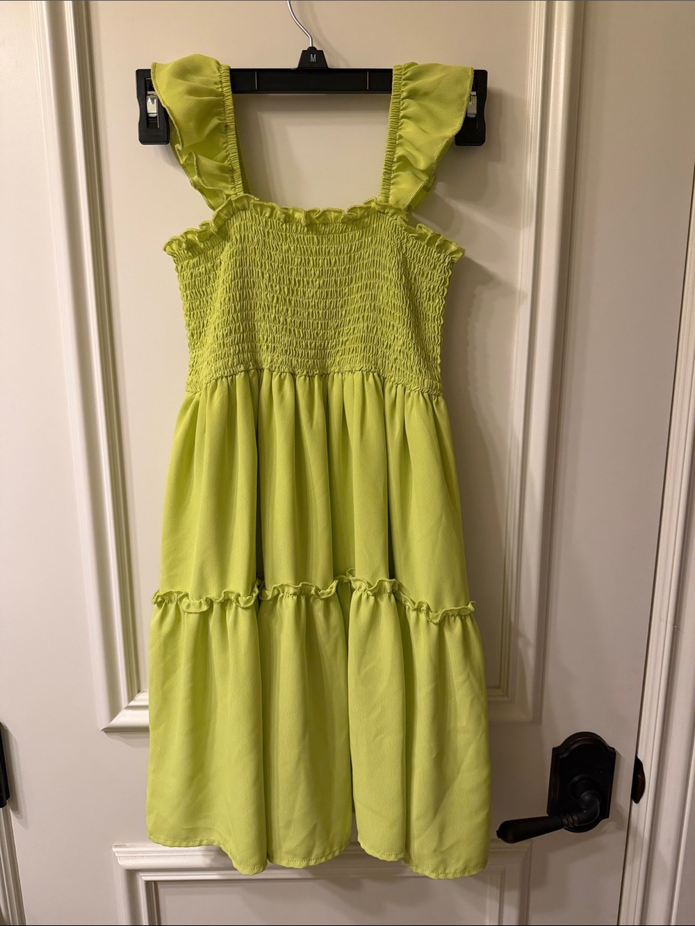 GB girls Lime Green Ruffle Strap Sundress